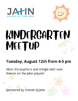 Kindergarten Meetup Flyer